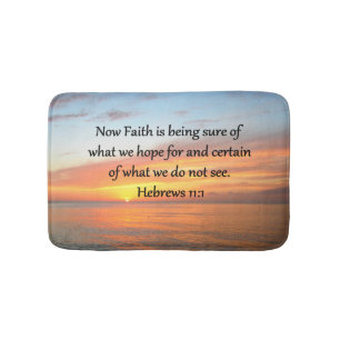 SCHÖNE HEBREWS 11:1 SONNENDESIGN BADEMATTE