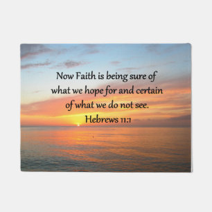 SCHÖNE HEBREWS 11:1 SONNENDESIGN FUßMATTE