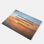 SCHÖNE HEBREWS 11:1 SONNENDESIGN FUßMATTE (Schrägansicht)