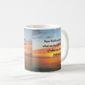 SCHÖNE HEBREWS 11:1 SONNENDESIGN KAFFEETASSE (VorderseiteRechts)