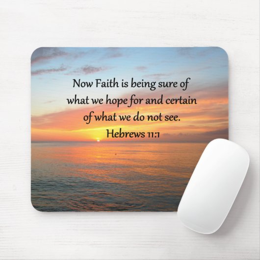 SCHÖNE HEBREWS 11:1 SONNENDESIGN MOUSEPAD (Mit Mouse)