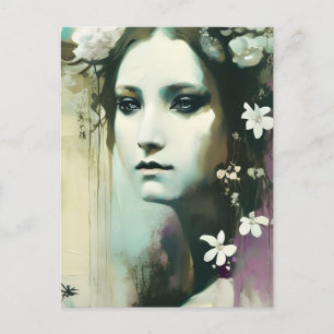 Schöne heidnische Göttin Postkarte