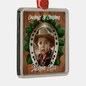 Schöne Heily und Horseshoe Erste Weihnacht Ornament Aus Metall (Rechts)