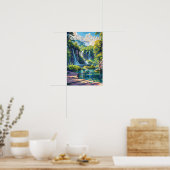 Schöne Heimat Kroatien Plitvicer Seen Poster (Küche)