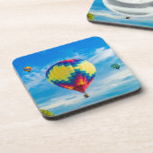 Schöne Heißluftballons Getränkeuntersetzer (Linke Seite)