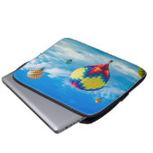 Schöne Heißluftballons Laptopschutzhülle (Vorne Knopf)