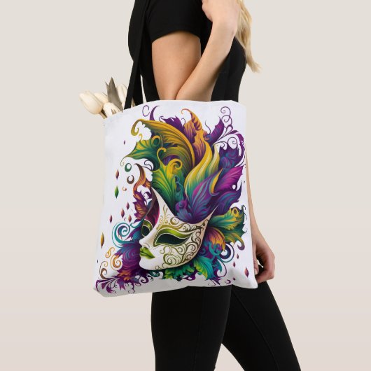 SCHÖNE, HELL FARBENE MARDI GRAS MASKE TASCHE (Von Nahem)