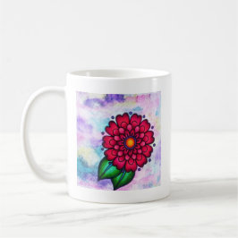 Schöne, helle Blume Kaffeetasse