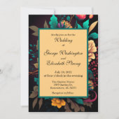 Schöne, helle Blumenhochzeit Einladung (Vorderseite)