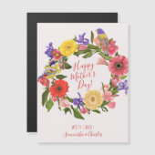 Schöne helle Blumenkarten für die Mutter Magnetkarte (Vorne/Hinten)