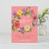 Schöne helle florale Happy Mother Day Card (Stehend Vorderseite)