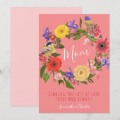 Schöne helle florale Happy Mother Day Card (Vorne/Hinten)