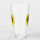 Schöne helle gelbe Sonnenblume - Glas (Links)