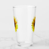 Schöne helle gelbe Sonnenblume - Glas (Rechts)