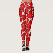 Schöne, helle Herzen Leggings (Rückseite)