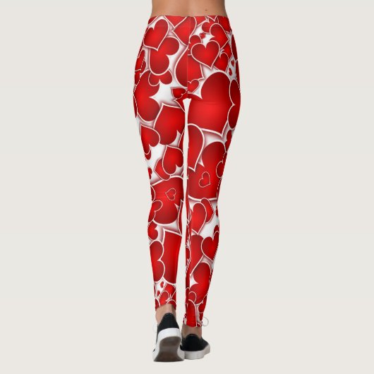Schöne, helle Herzen Leggings (Rückseite)
