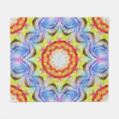Schöne, helle Mosaiksteinblume Fleecedecke (Vorderseite (Horizontal))