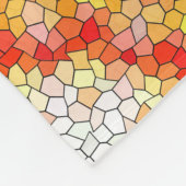 Schöne, helle Mosaiksteinblume Fleecedecke (Ecke)