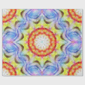 Schöne, helle Mosaiksteinblume Geschenkpapier (Flach)