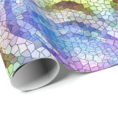 Schöne, helle Mosaiksteinblume Geschenkpapier (Rolleneckpunkt)