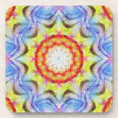 Schöne, helle Mosaiksteinblume Getränkeuntersetzer (Vorderseite)