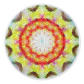 Schöne, helle Mosaiksteinblume Keramikknauf (Vorderseite)