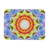 Schöne, helle Mosaiksteinblume Magnet (Horizontal)