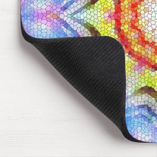 Schöne, helle Mosaiksteinblume Mousepad (Ecke)