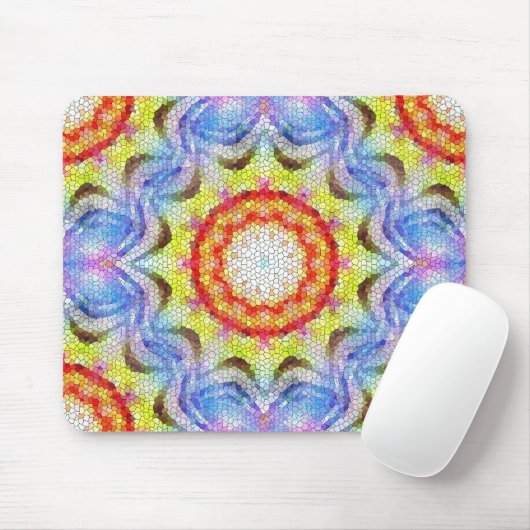 Schöne, helle Mosaiksteinblume Mousepad (Mit Mouse)