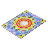 Schöne, helle Mosaiksteinblume Notizblock (Linke Seite)