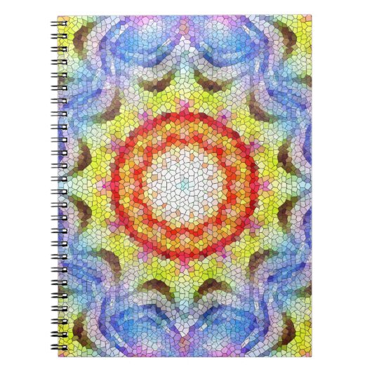 Schöne, helle Mosaiksteinblume Notizblock (Vorderseite)