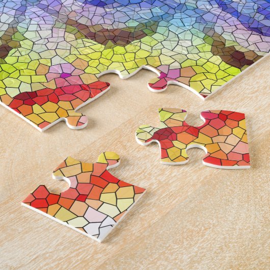 Schöne, helle Mosaiksteinblume Puzzle (Seite)