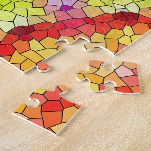 Schöne, helle Mosaiksteinblume Puzzle (Seite)