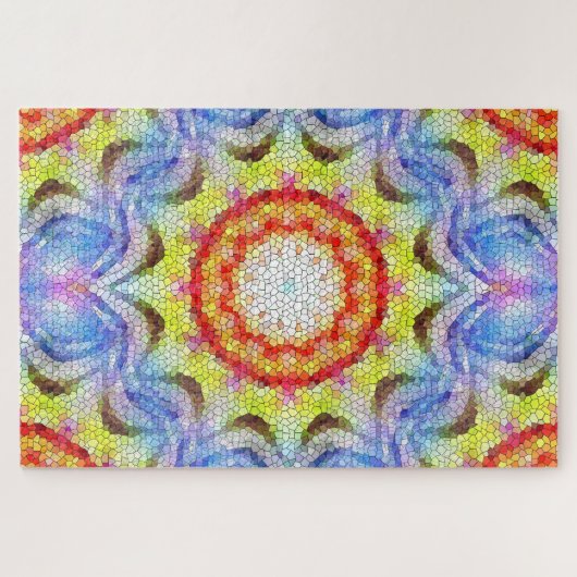 Schöne, helle Mosaiksteinblume Puzzle (Horizontal)