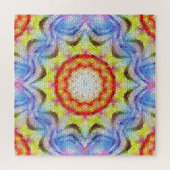 Schöne, helle Mosaiksteinblume Puzzle (Horizontal)