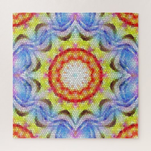 Schöne, helle Mosaiksteinblume Puzzle (Vertikal)