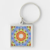 Schöne, helle Mosaiksteinblume Schlüsselanhänger (Vorne)