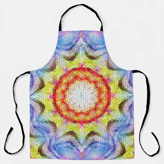 Schöne, helle Mosaiksteinblume Schürze (Vorderseite)