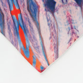 schöne helle Muster-Fleecedecke Fleecedecke (Ecke)