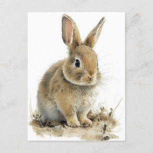 Schöne helle Postkarte in Aquarellfarben
