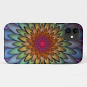 Schöne Helle-Regenbogen-Blume Case-Mate iPhone Hülle (Rückseite (Horizontal))