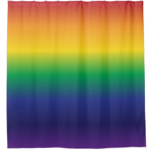 Schöne, helle Regenbogenstreifen Duschvorhang (Vorderseite)