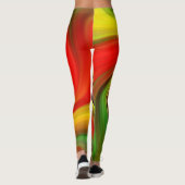 Schöne helle Spirale Leggings (Rückseite)
