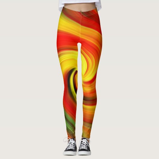 Schöne helle Spirale Leggings (Vorderseite)