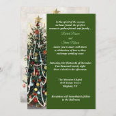 Schöne helle Tree Weihnachtszeit RSVP Einladung (Vorne/Hinten)