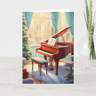 Schöne, helle Weihnachtsmusik Flügel Feiertagskarte