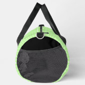 Schöne, hellgrüne und kleine weiße Punkte Duffle Bag (Rechts)