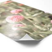 Schöne hellrosa Blume Blossom Blumenstrauß Fotodruck (Ecke)