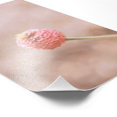 Schöne hellrosa Blume Blossom Blumenstrauß Fotodruck (Ecke)