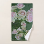 Schöne hellrosa Rose Badhandtuch Set (Handtuch)